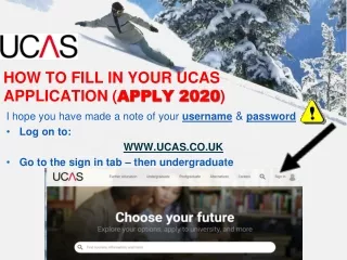 HOW TO FILL IN YOUR UCAS APPLICATION ( APPLY 2020 )