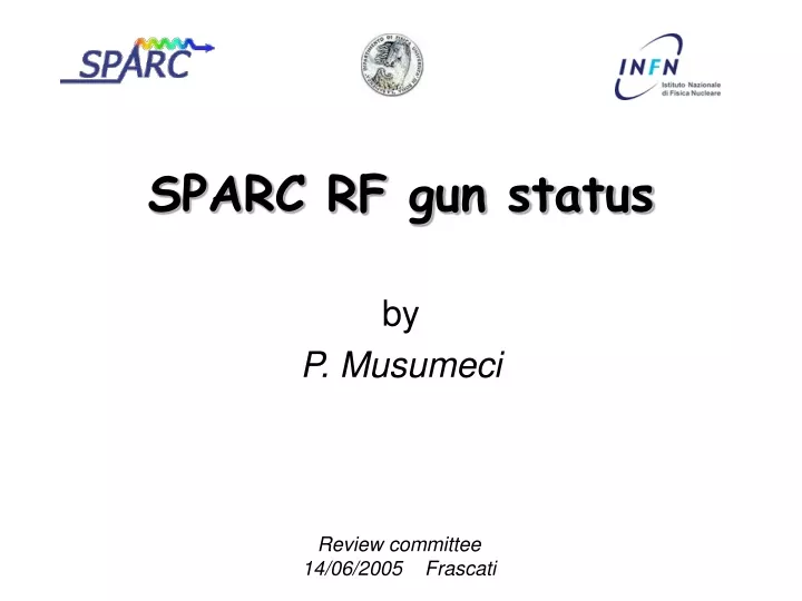 sparc rf gun status