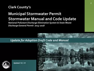 Clark County’s  Municipal Stormwater Permit