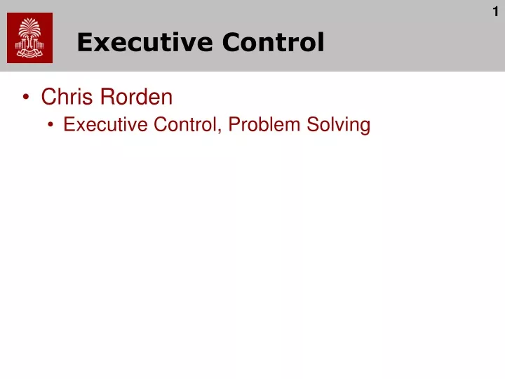 executive control