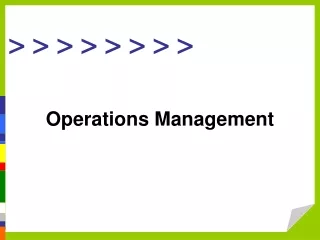 Operations Management