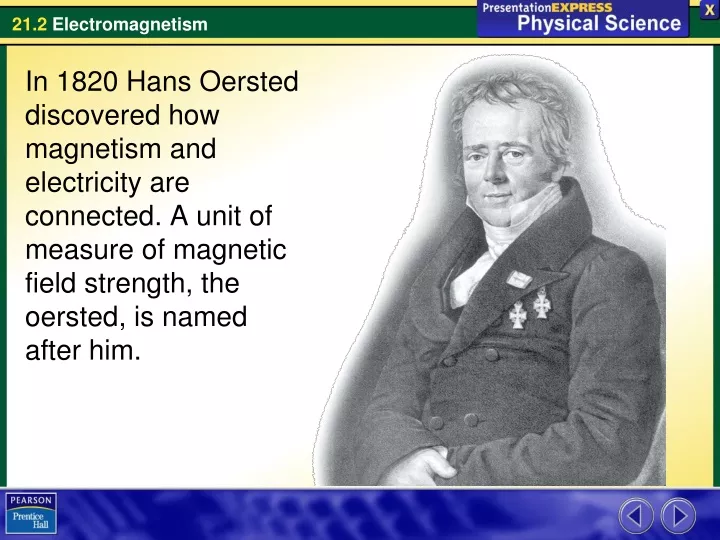 in 1820 hans oersted discovered how magnetism