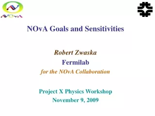 NOvA Physics Goals