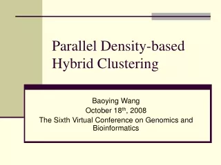 Parallel Density-based Hybrid Clustering