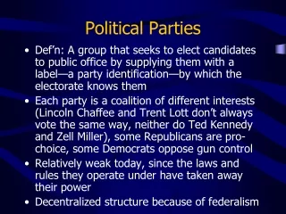 Political Parties