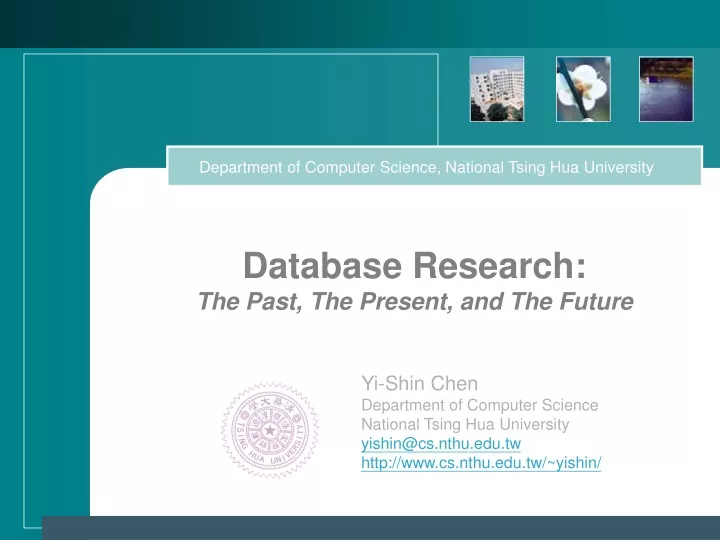 database research the past the present and the future