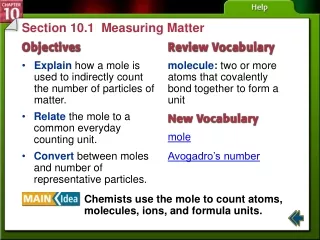Section 10.1  Measuring Matter