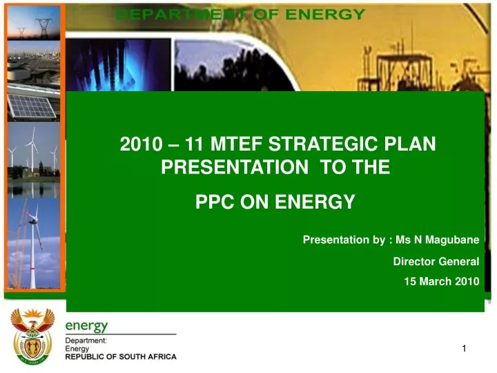 2010 11 mtef strategic plan presentation