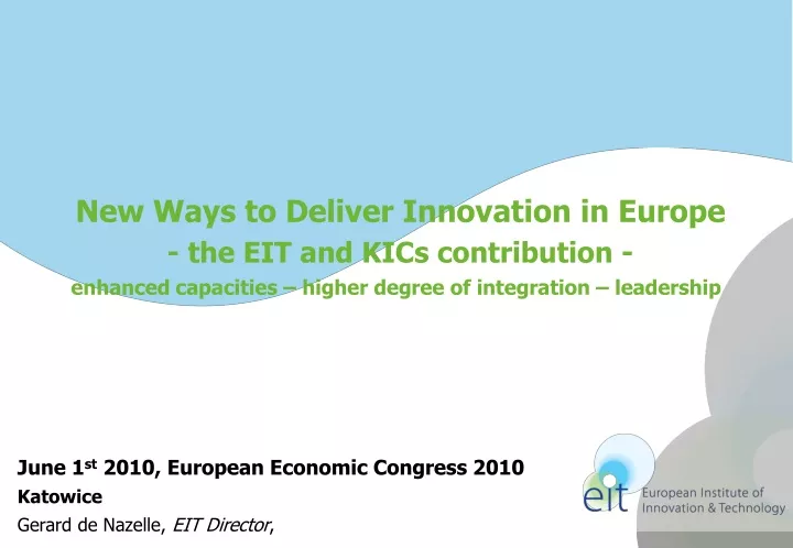 new ways to deliver innovation in europe