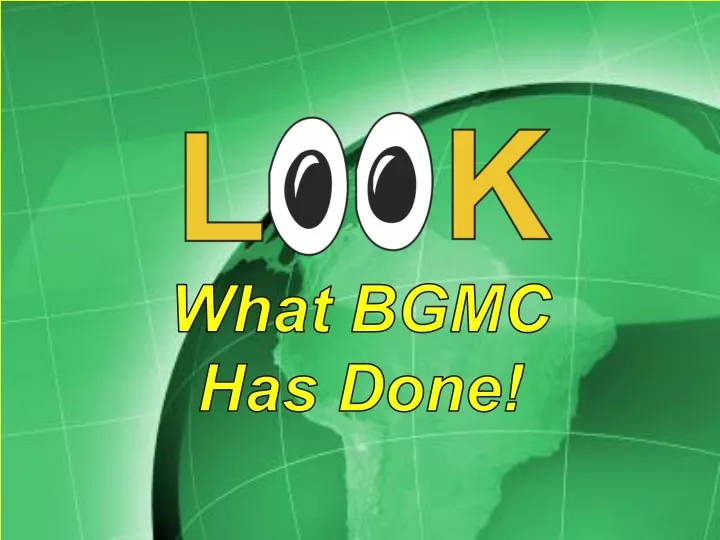 what bgmc has done