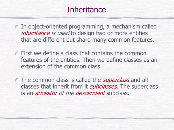 inheritance