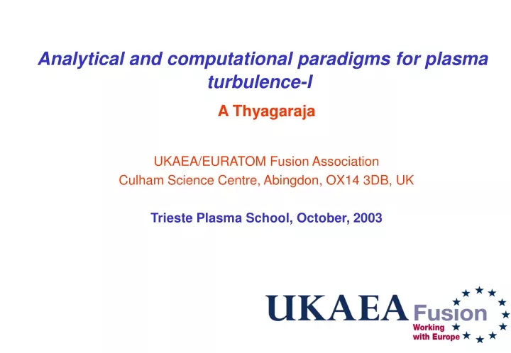 analytical and computational paradigms for plasma