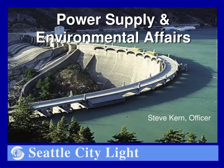 power supply environmental affairs