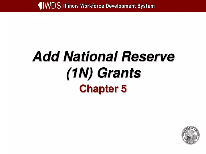 add national reserve 1n grants