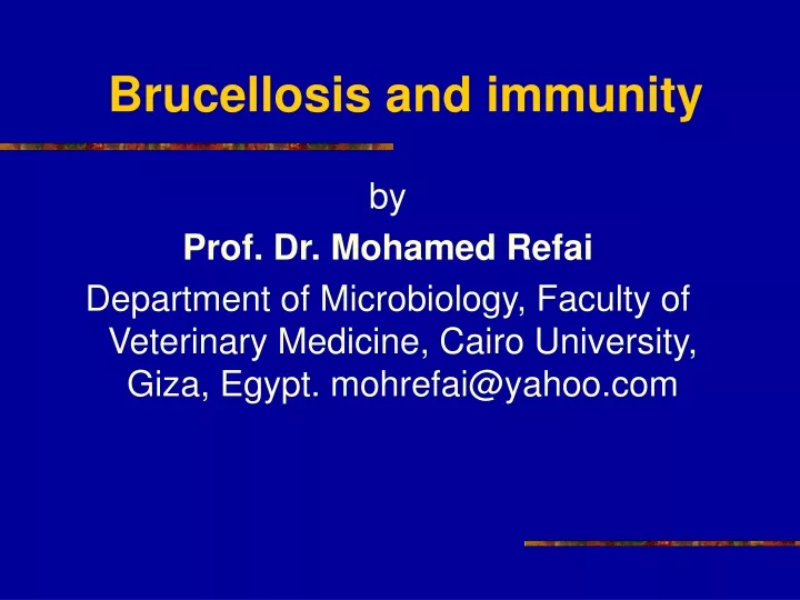 brucellosis and immunity