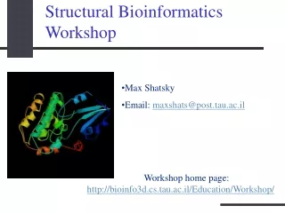 Structural Bioinformatics  Workshop