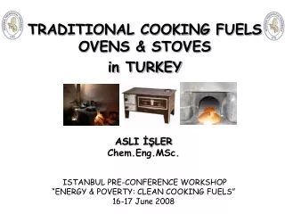 TRADITIONAL COOKING FUELS OVENS &amp; STOVES  in TURKEY