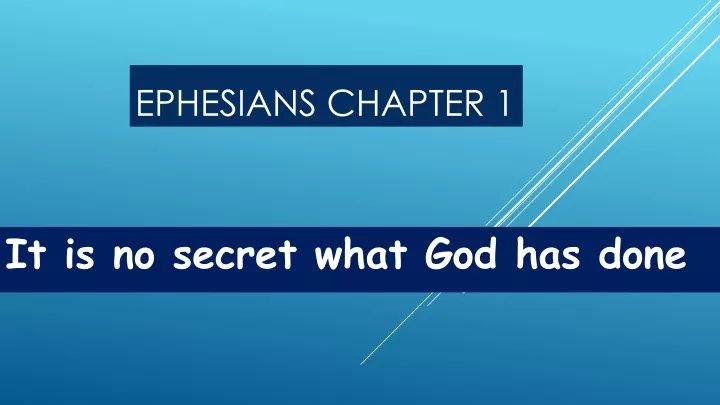 ephesians chapter 1