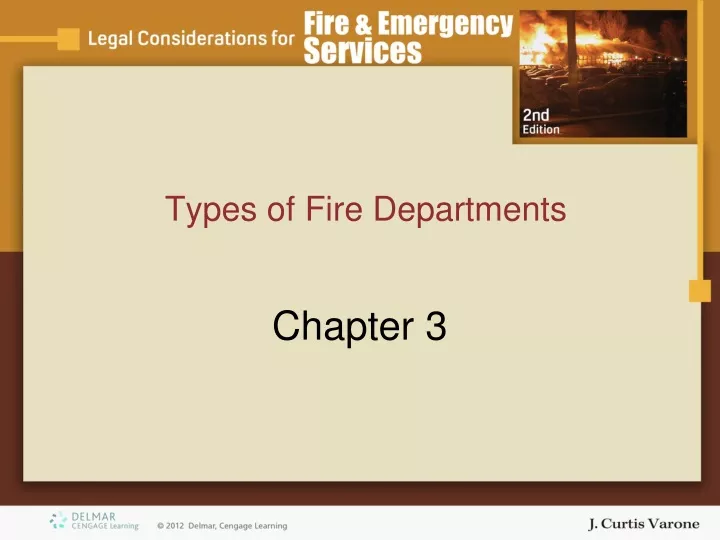 types of fire departments