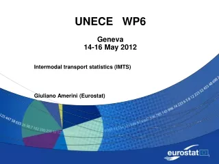 UNECE   WP6     Geneva 14-16 May 2012