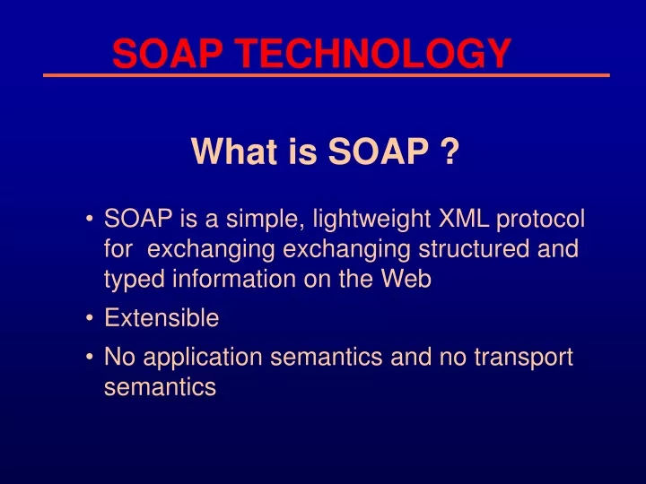 soap technology