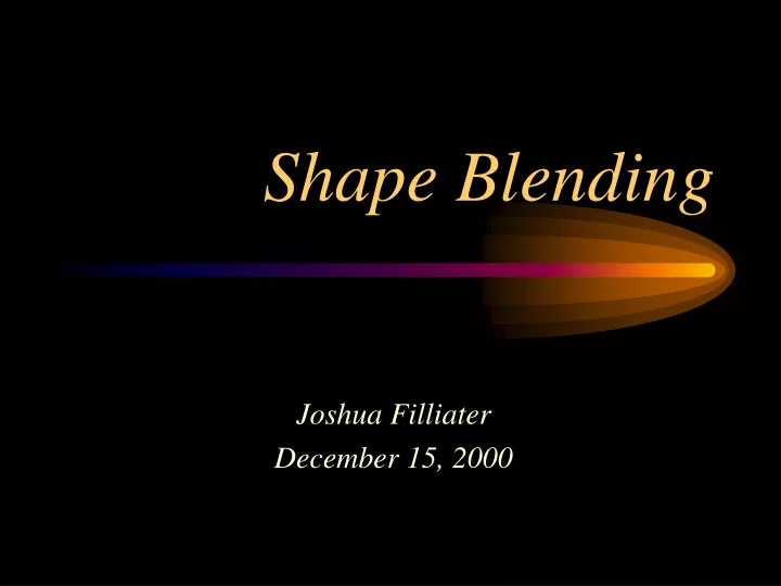 shape blending