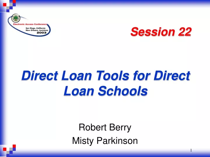 direct loan tools for direct loan schools