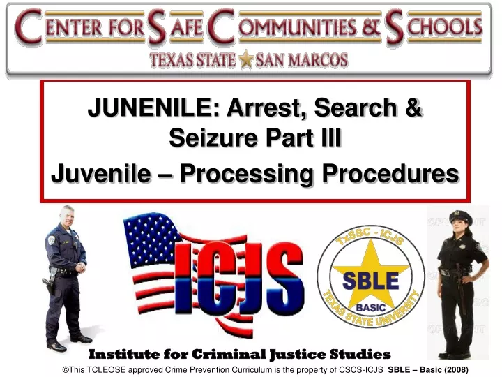 institute for criminal justice studies