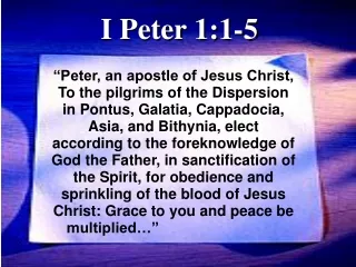 I Peter 1:1-5