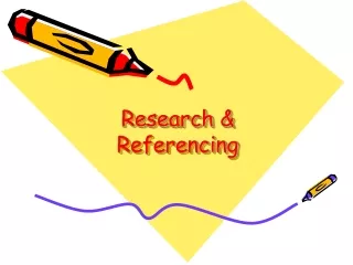 Research &amp; Referencing
