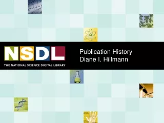 Publication History Diane I. Hillmann