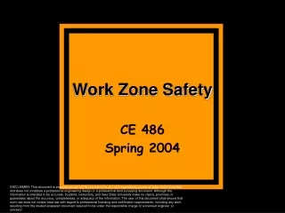 Work Zone Safety