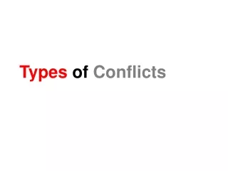 Types  of  Conflicts