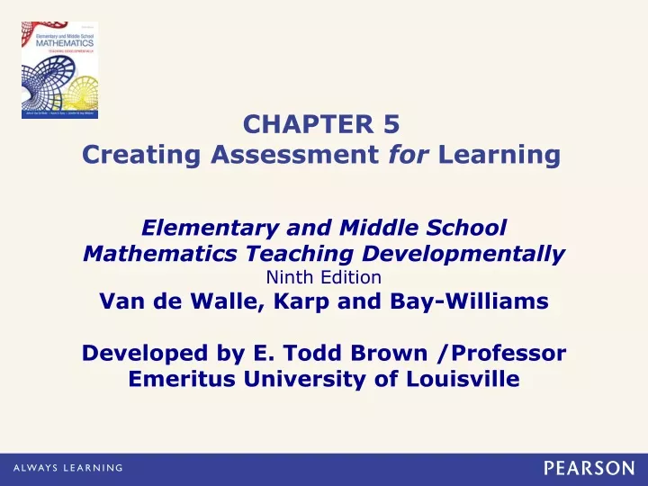 chapter 5 creating assessment for learning