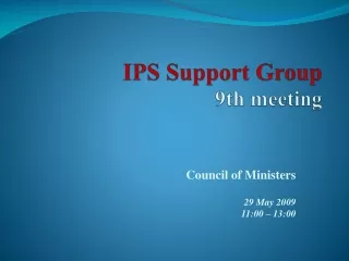 IPS Support Group 9th meeting