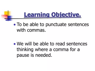 Learning Objective.