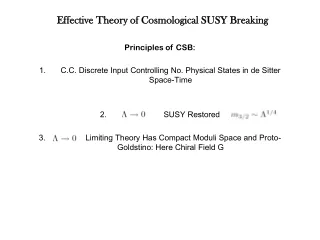 Effective Theory of Cosmological SUSY Breaking