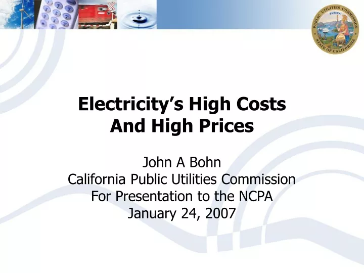 electricity s high costs and high prices