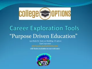 Career Exploration Tools