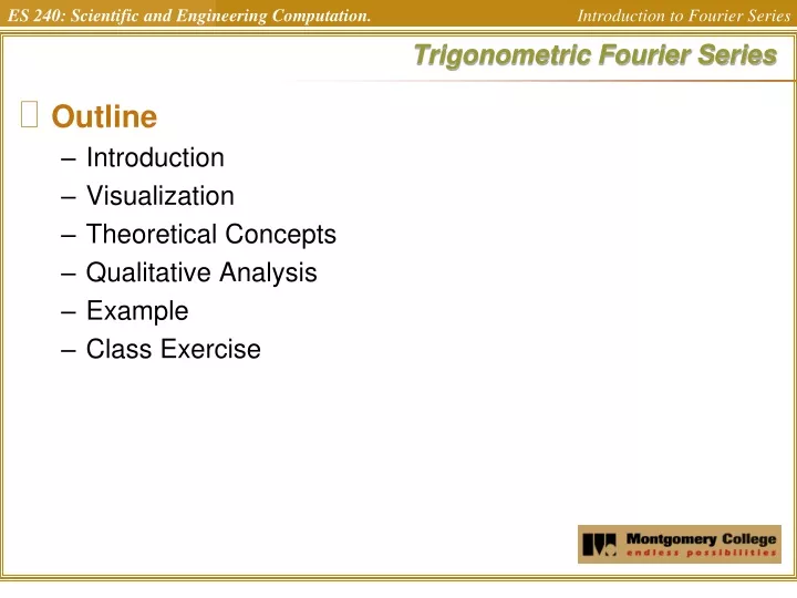 trigonometric fourier series