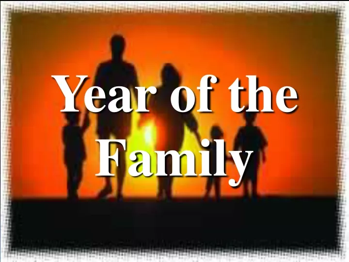 year of the family