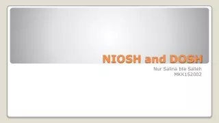 NIOSH  and  DOSH