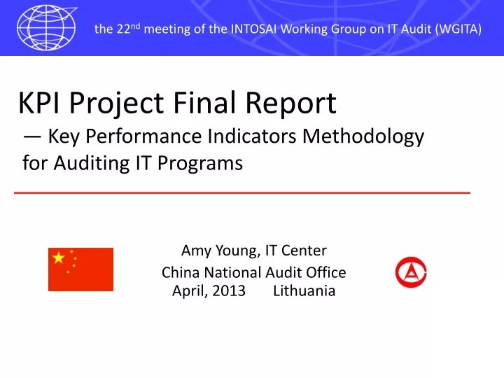 kpi project final report key performance indicator s methodology for auditing it programs
