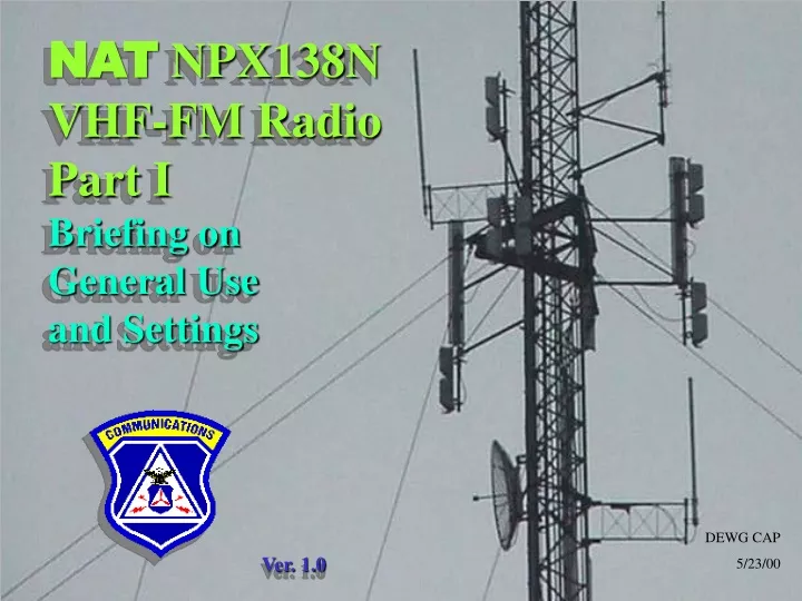 nat npx138n vhf fm radio part i briefing
