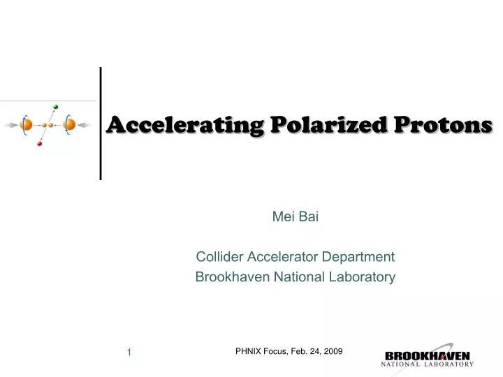 accelerating polarized protons