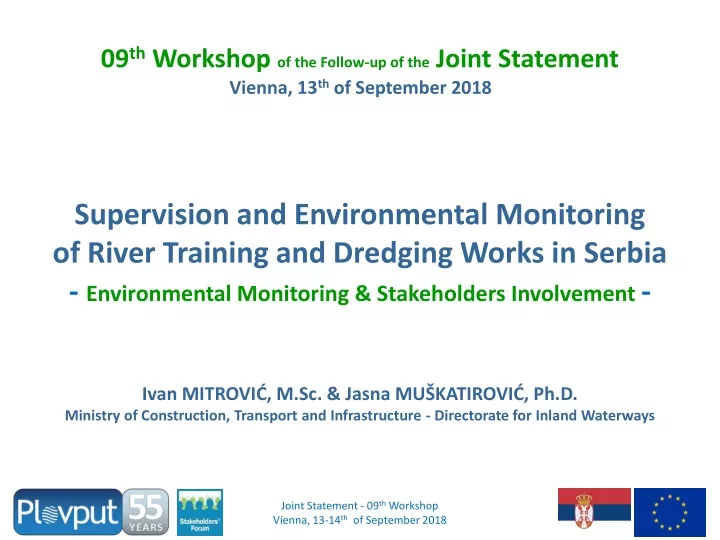 09 th workshop of the follow up of the joint