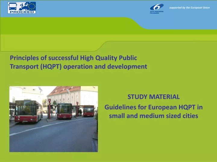 principles of successful high quality public