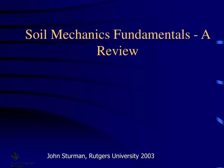 soil mechanics fundamentals a review