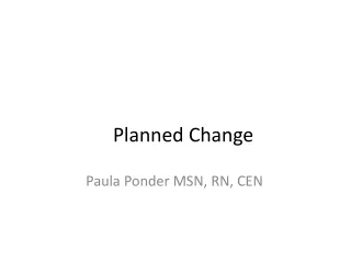 Planned Change