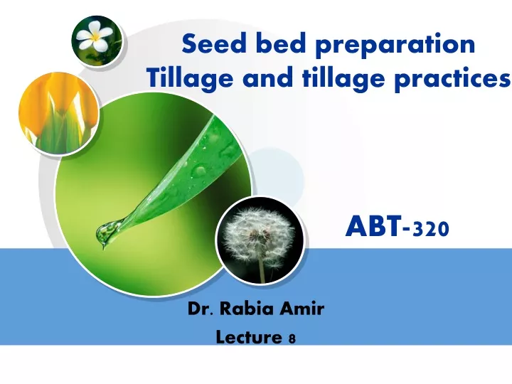 seed bed preparation tillage and tillage practices abt 320